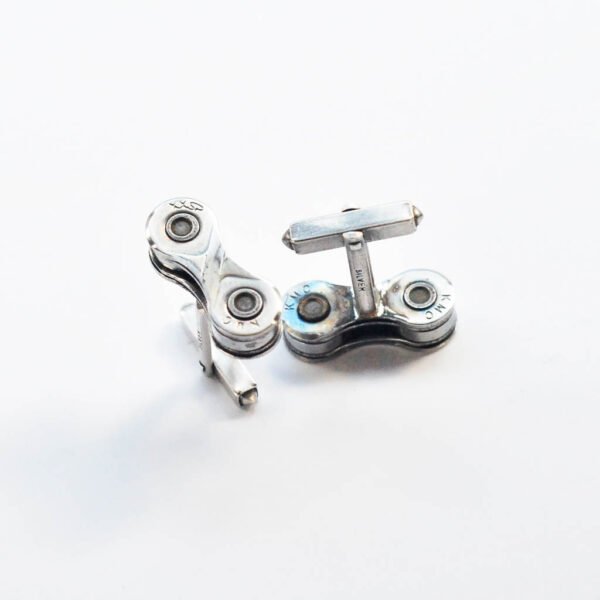Recycled Bicycle Chain Cufflinks (3 Colours Available) by Paguro Upcycle