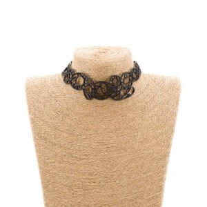 Stellar Geometric Rubber Choker Necklace