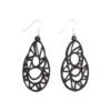 Stellar Recycle Rubber Teardrop Earrings by Paguro Upcycle