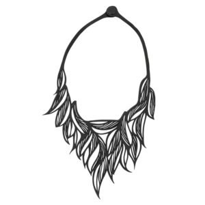 Sula Vine Recycled Rubber Necklace