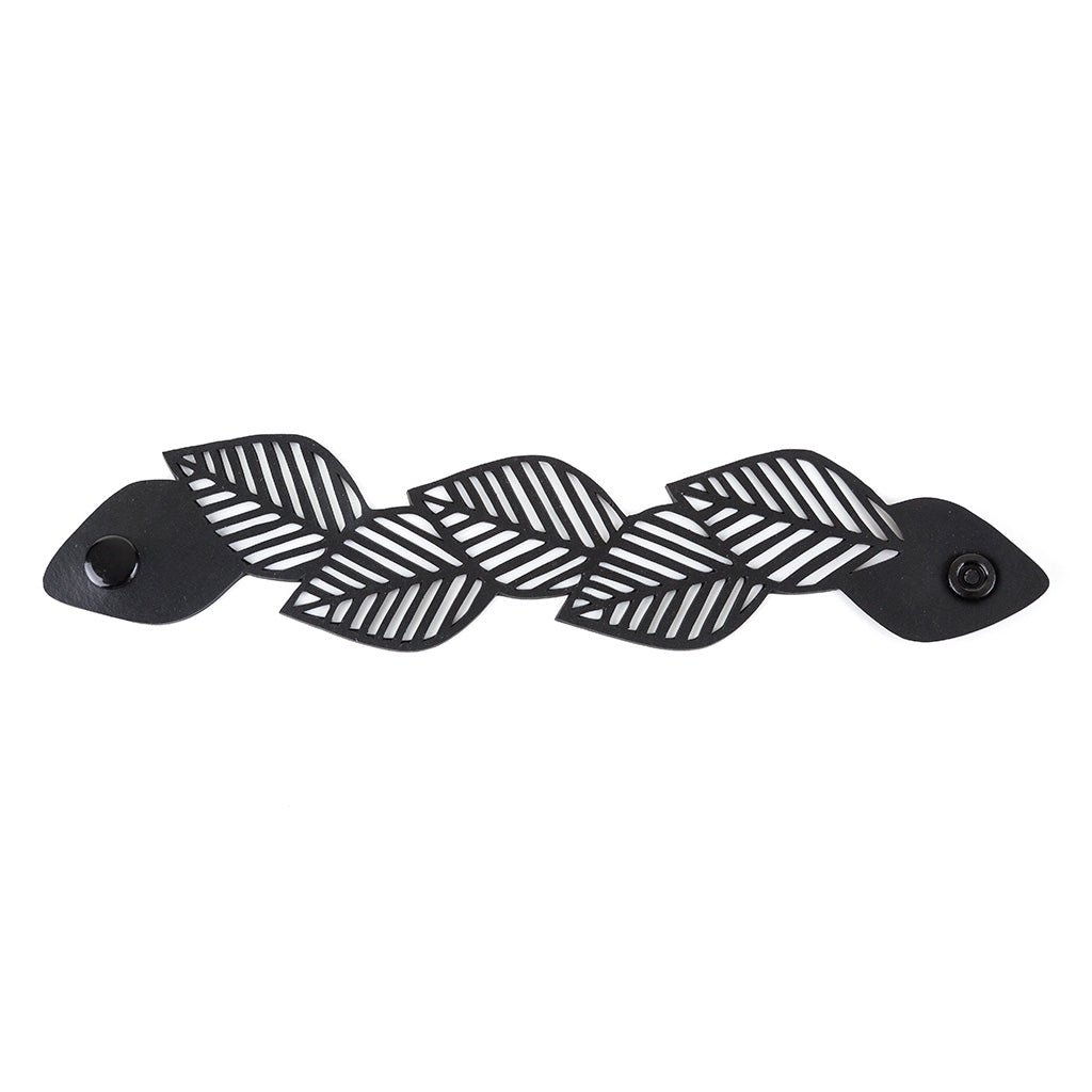 Sweet Cherry Leaf Rubber Bracelet by Paguro Upcycle