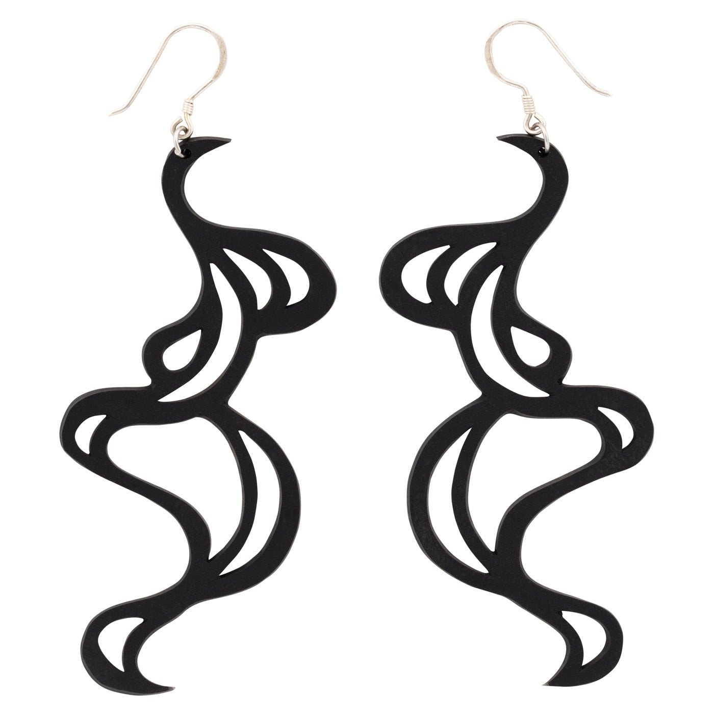 Tamara Statement Art Deco Rubber Geometric Earrings