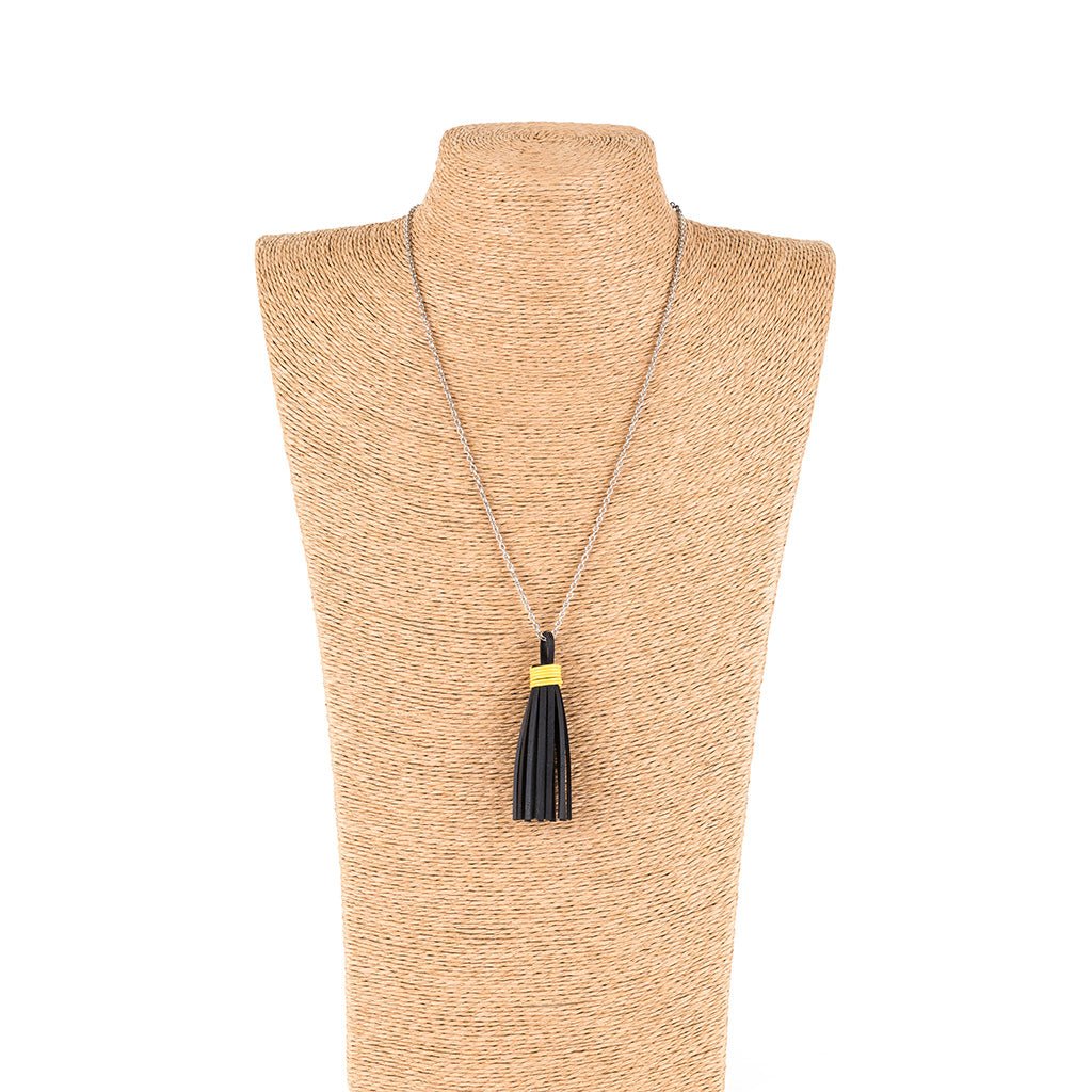 Asante Long Tassel Necklace by Paguro Upcycle