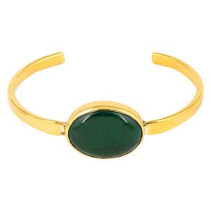 Tena Recycled Glass & Brass Bangle