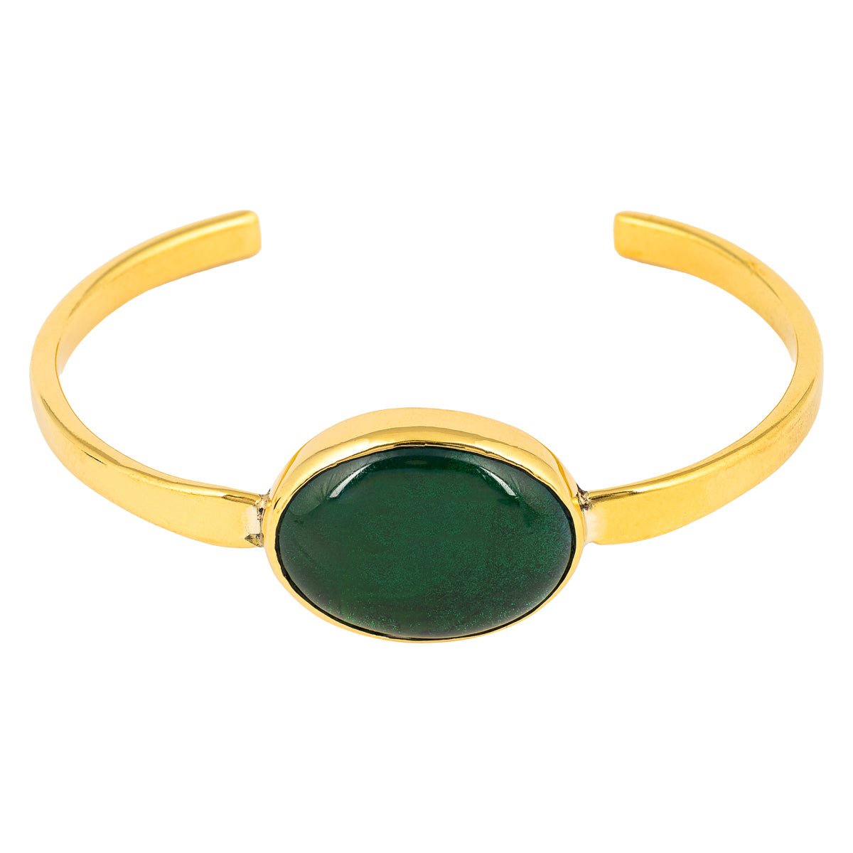 Tena Recycled Glass & Brass Bangle