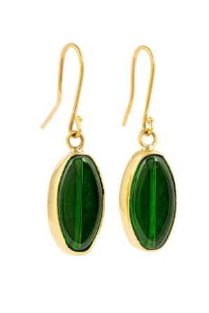 Tena Recycled Glass & Brass Earrings ornament