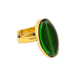 Tena Recycled Glass & Brass Ring