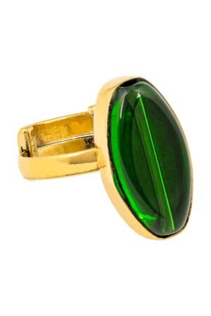 Tena Recycled Glass & Brass Ring