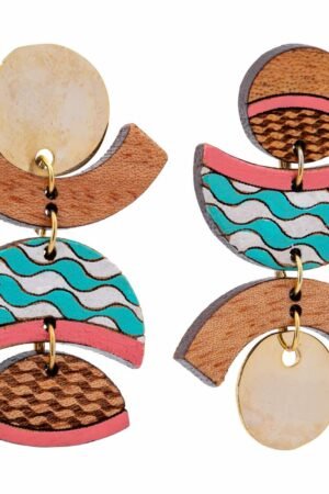 Thallaso Recycled Wood Gold Earrings