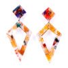 Trixie Elegant Statement Resin Earrings by Paguro Upcycle