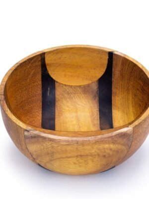 Upcycled Handmade Small Wooden Bowl (2 patterns)