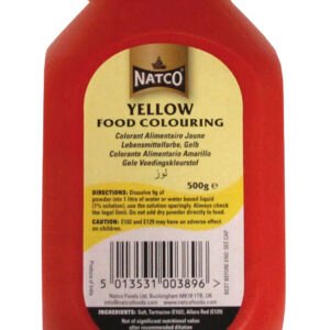 Natco Yellow Food Colouring - Powder 20X500g