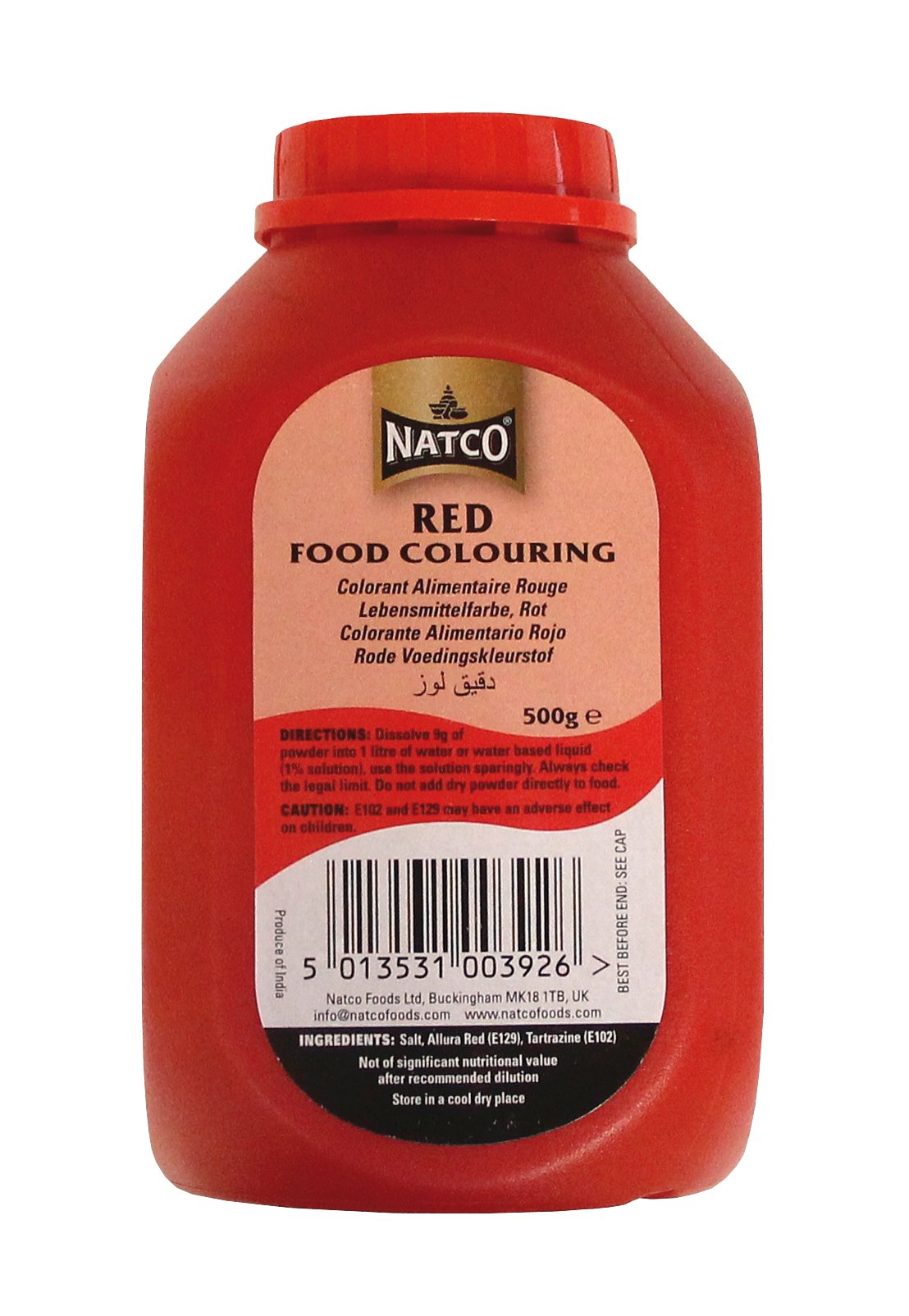 Natco Red Food Colouring - Powder 20X500g