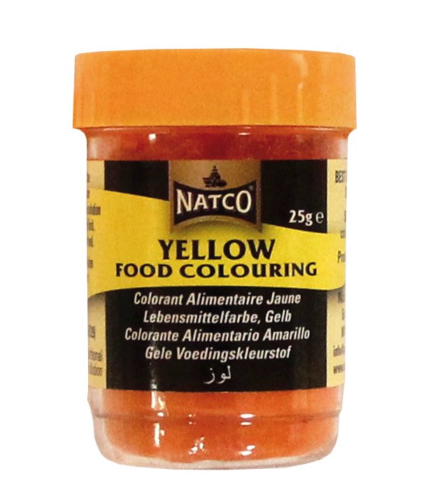 Natco Yellow Food Colouring - Powder 12X25g