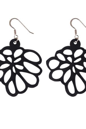 Violet Flower Eco-Friendly Upcycled Earrings