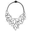 Waterlily Recycled Rubber Statement Necklace