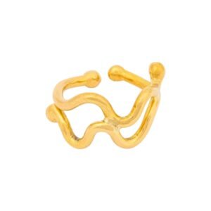 Wimbi Recycled Brass Adjustable Ring
