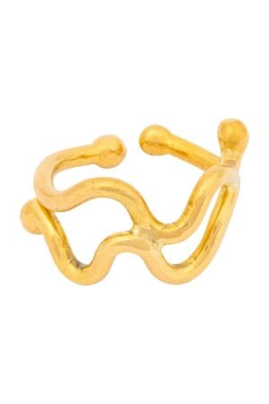 Wimbi Recycled Brass Adjustable Ring