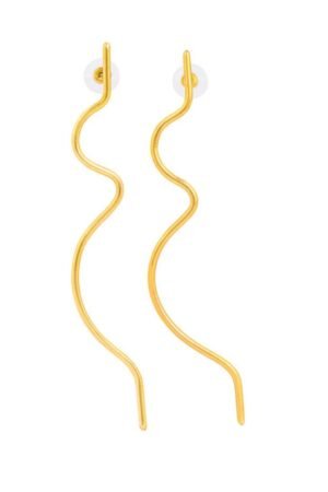 Wimbi Recycled Brass Statement Earrings
