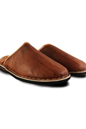 Babuchas de cuero de marruecos