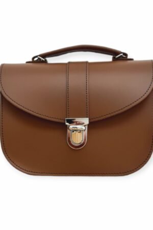 Olympia Handmade Leather Bag - Chestnut Brown