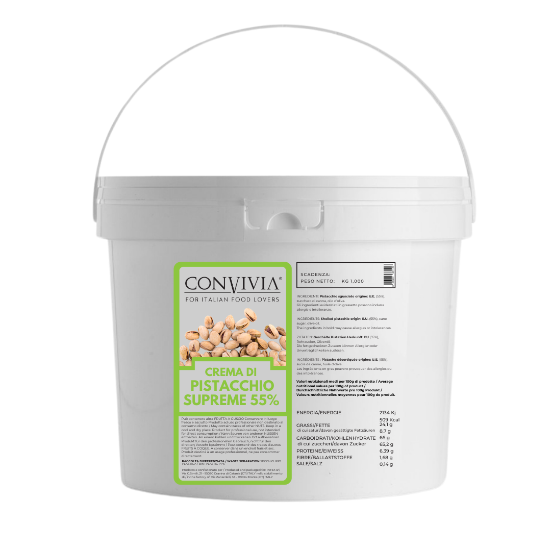 Pistachio cream 55% “Supreme 55” lactose-free 1kg