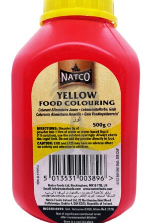 Natco Yellow Food Colouring - Powder 20X500g