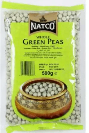 Natco Whole Green Peas 20X500G