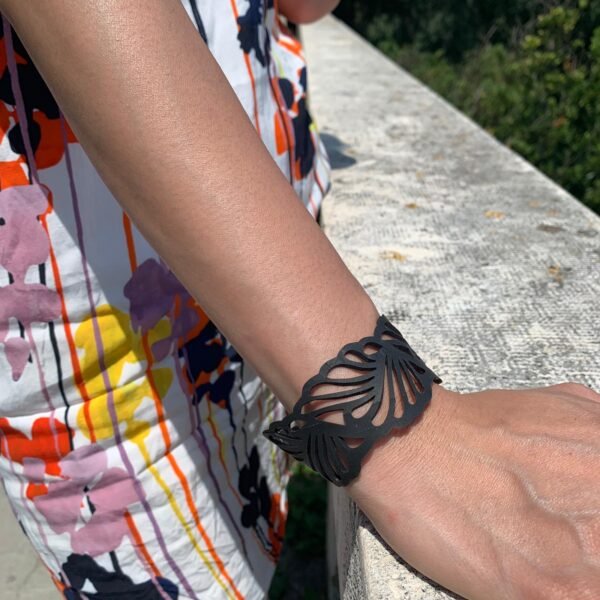 Weave Recycled Inner Tube Bracelet by Paguro Upcycle