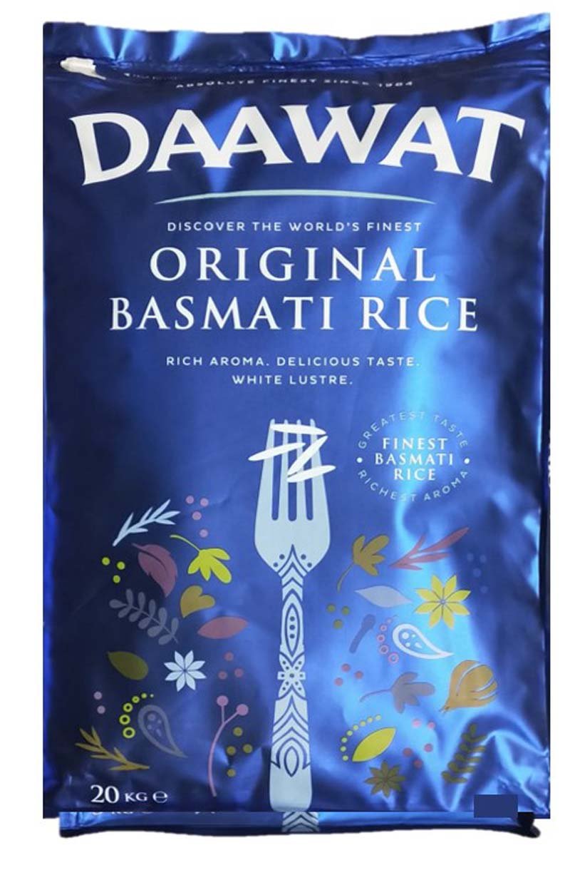 BASMATI DAAWAT ORIGINAL RICE 20KG