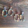 Opal Statement Resin Earrings by Paguro Upcycle
