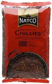 Natco Chilli Whole Birdseye 6X400G