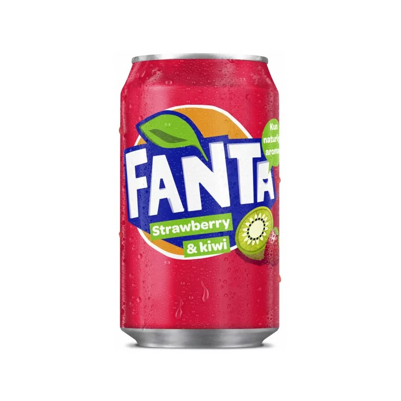 Fanta Strawberry + Kiwi - DK - CAN 24x330ML"Export" 99 Trays / Europalette