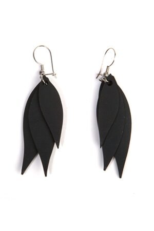 Flake Recycled Rubber Earrings by Paguro Upcycle