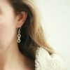 Lone Rider Bike Chain Earrings by Paguro Upcycle