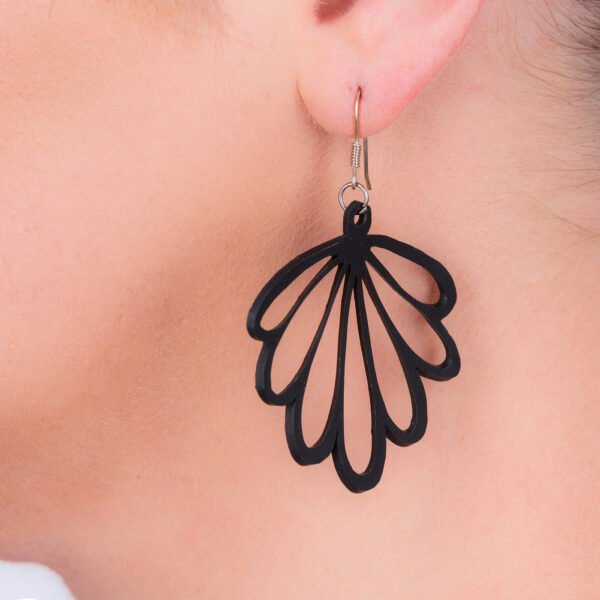 Shell Recycled Rubber Earrings by Paguro Upcycle
