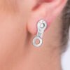 Bike Chain Link Stud Earrings by Paguro Upcycle
