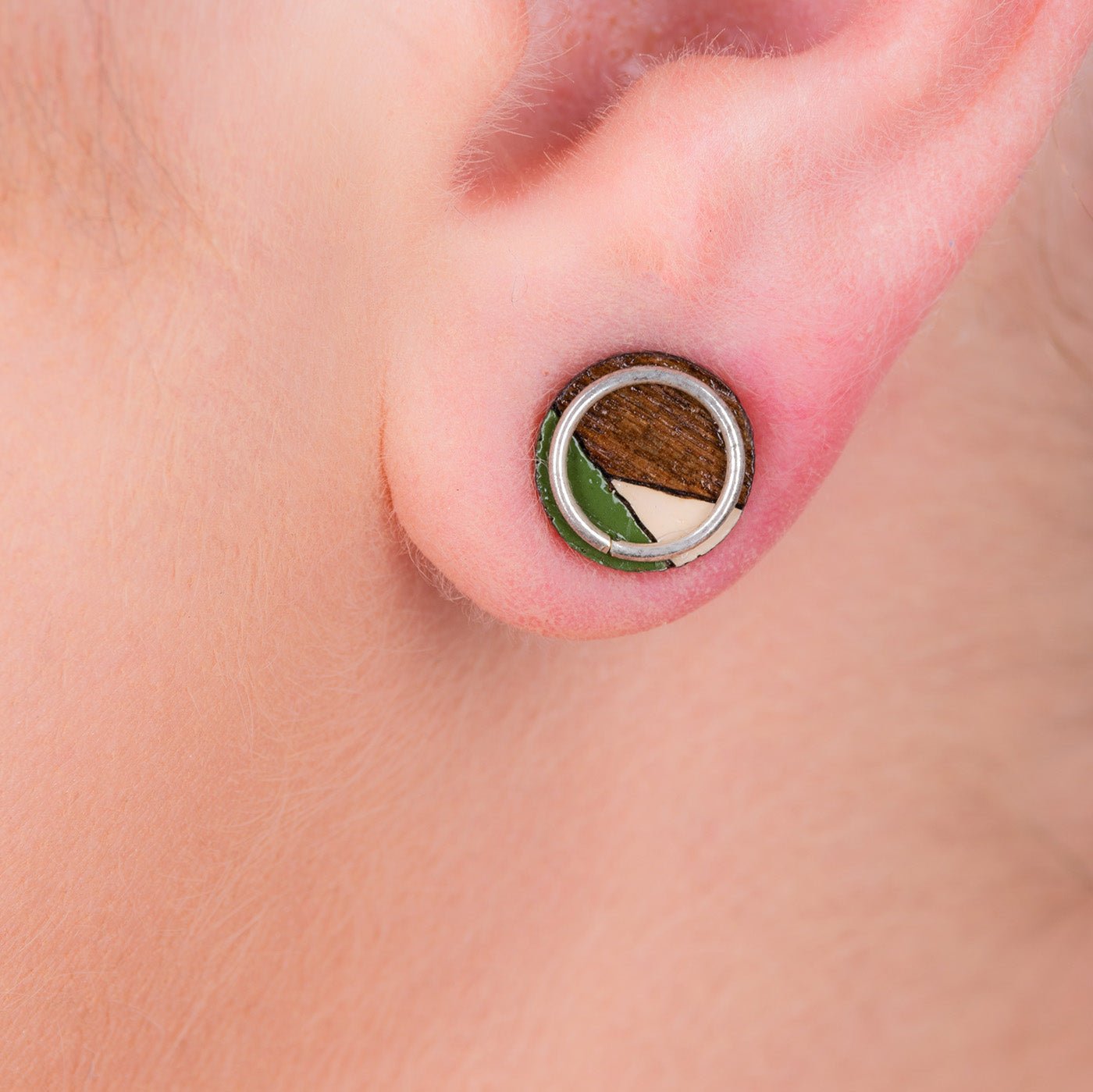 Conture Eco Luxury Wood Stud Earrings (4 Colours available) by Paguro Upcycle