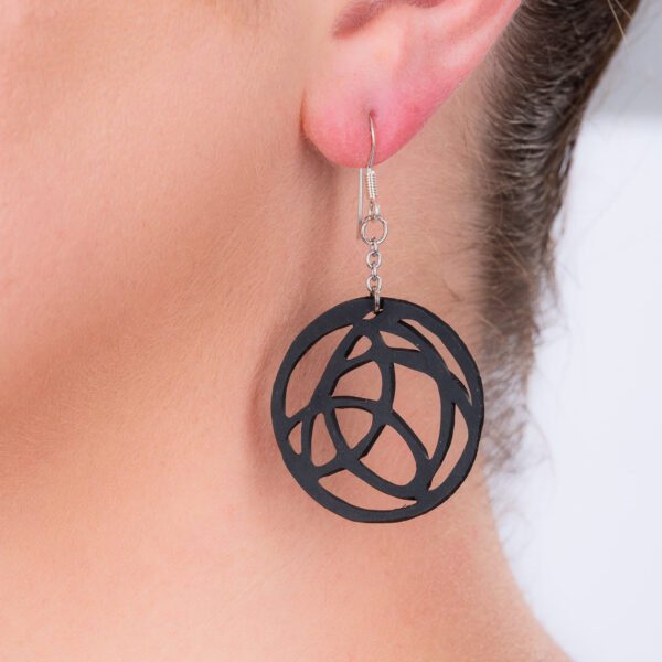 Neptune Eco Friendly Rubber Earrings by Paguro Upcycle