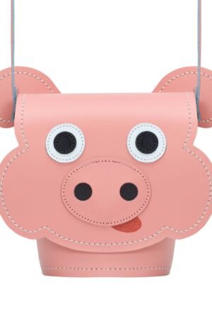 Polly Pig Handmade Leather Crossbody Novelty Handbag by Zatchels
