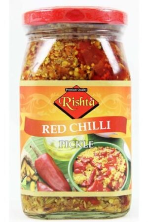 RISHTA RED CHILLI PICKLE 12X400G