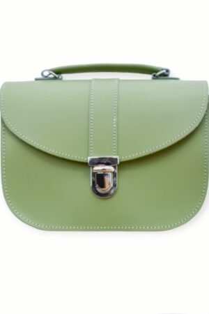 Olympia Handmade Leather Bag - Sage Green
