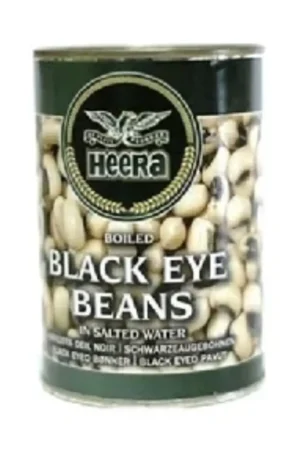 HEERA BLACK EYE BEANS TIN 12X400G