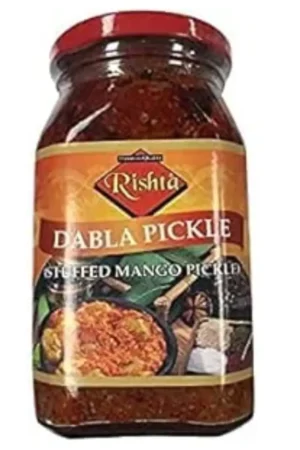 RISHTA DABLA PICKLE (STUFFED MANGO PICKLE) 12X400G
