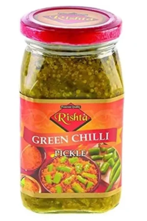 RISHTA GREEN CHILLI PICKLE 12X400G