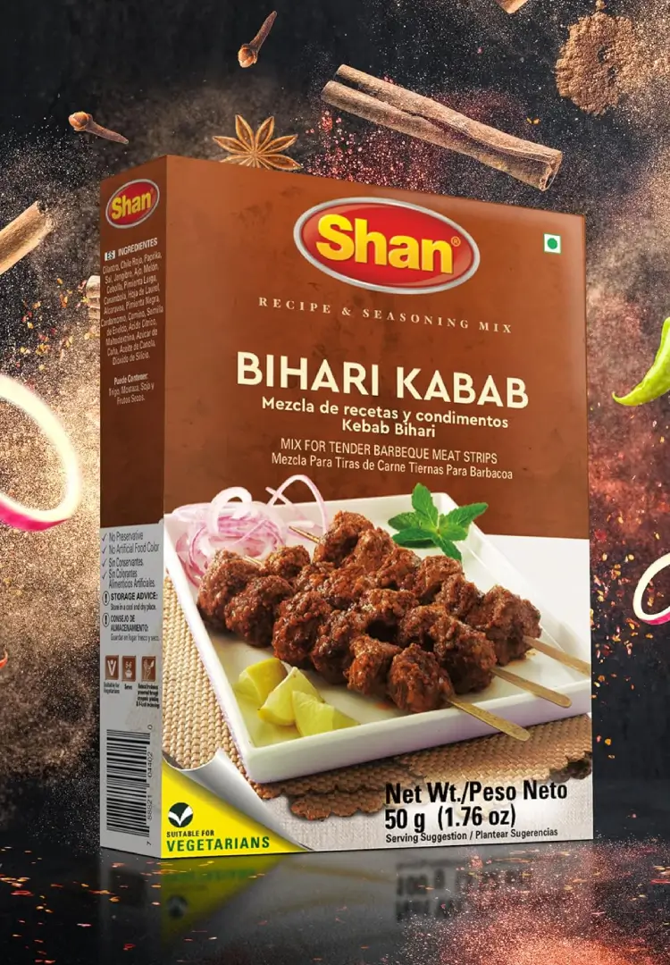 Shan Bihari Kabab BBQ Mix 12X50g - Image 2