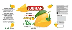 SUB Alphanso Mango Slice 6x850g