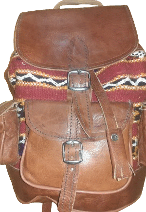 Mochila Fez Vacuno Mediana. Kilim