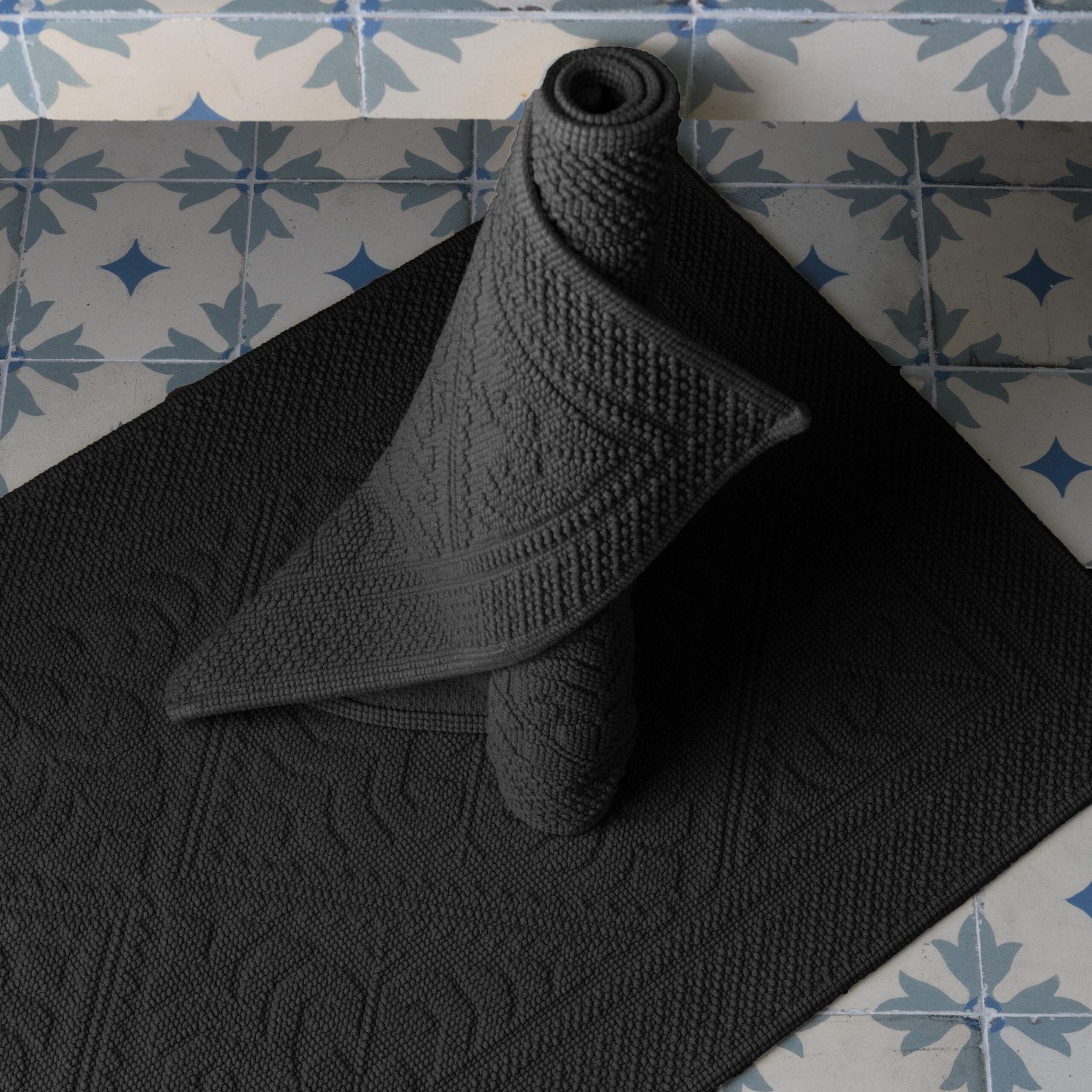 Enzo Bath Mat Carbone 54 X 64