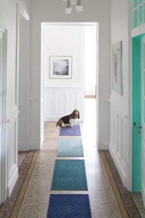 Enzo Bath Mat Peacock 54 X 64